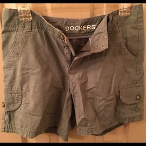 Dockers Light Green Cargo Shorts, Size 4